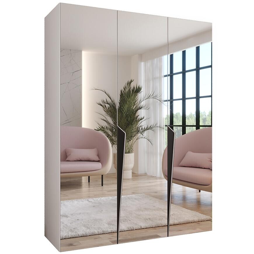 Skriňa Piano 3-150 biela/čierna