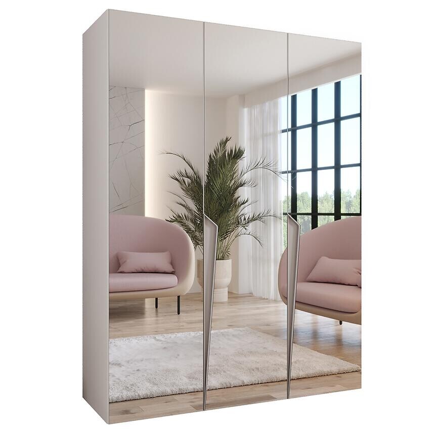 Skriňa Piano 3-150 biela/kašmír