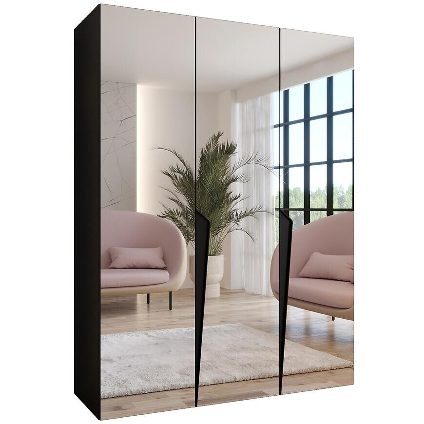 Skriňa Piano 3-150 čierna/čierna