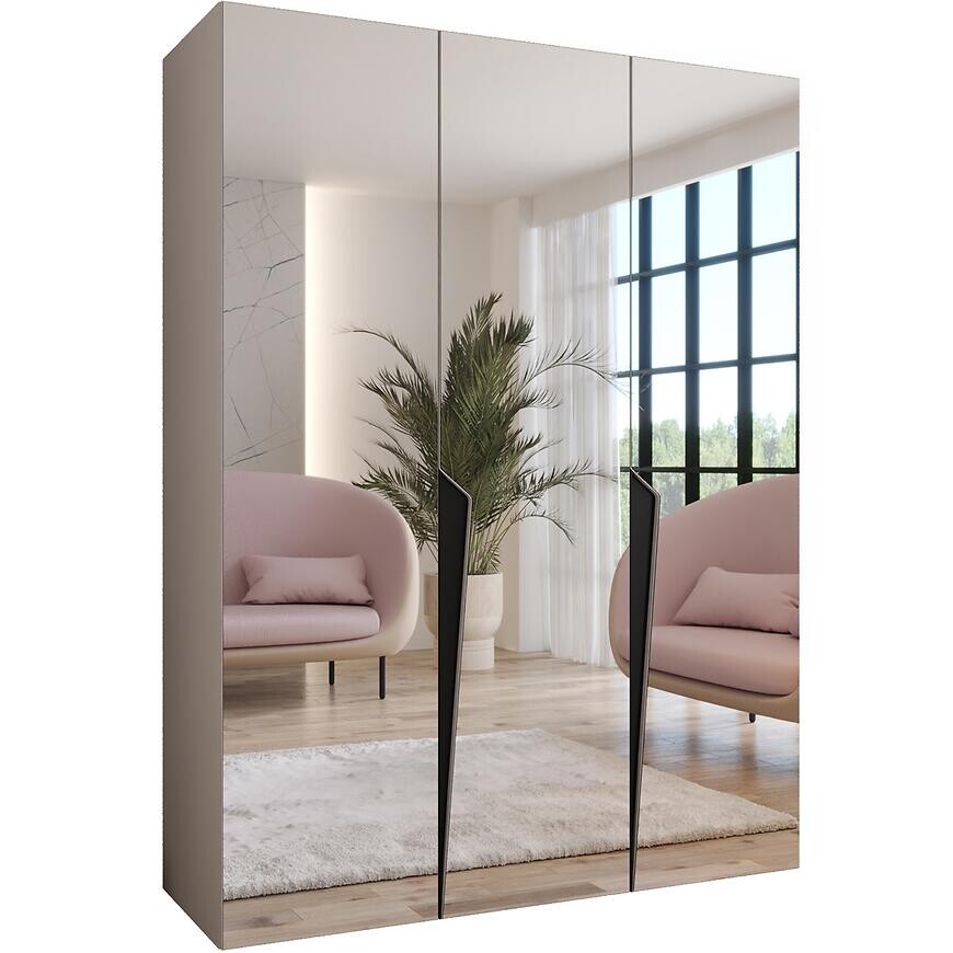 Skriňa Piano 3-150 kašmír/čierna