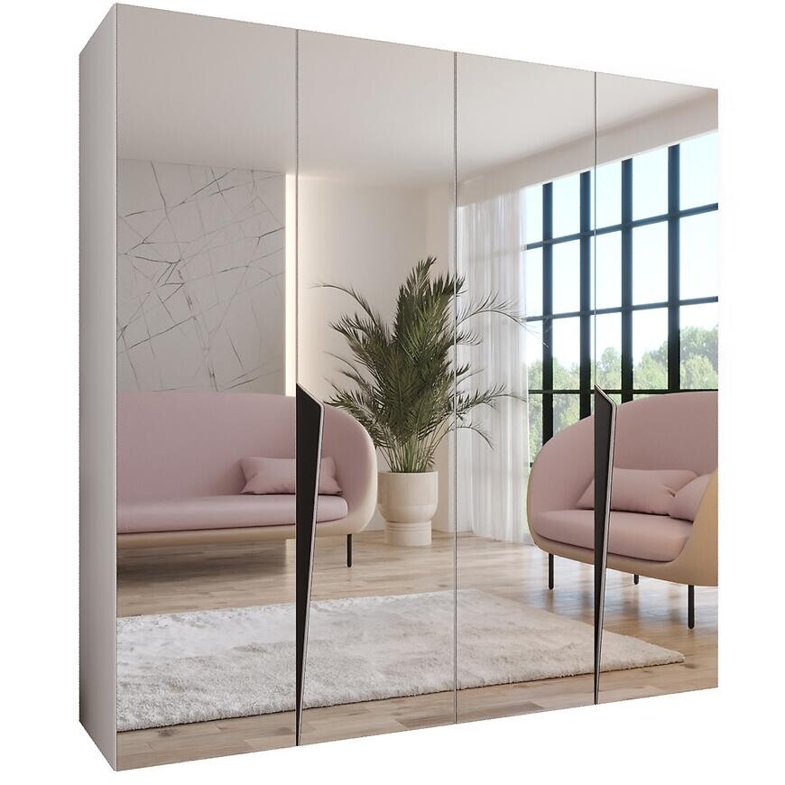 Skriňa Piano 3-200 biela/čierna