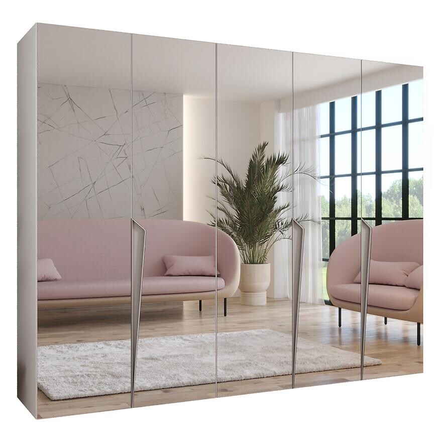 Skriňa Piano 3-250 biela/kašmír