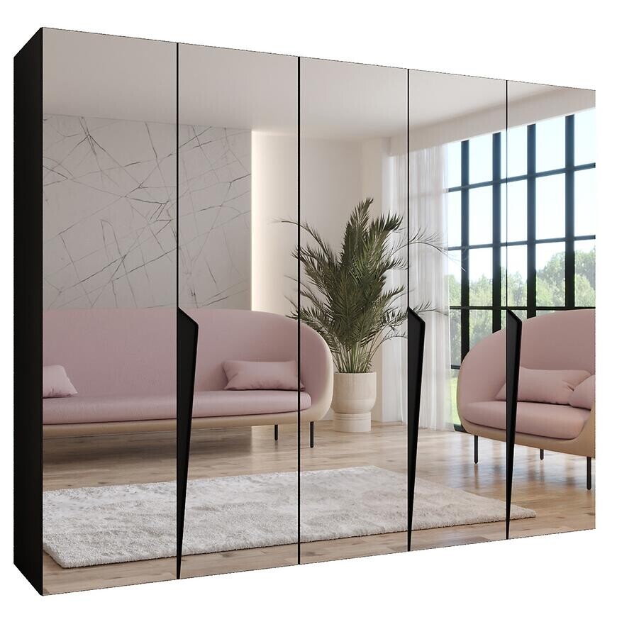 Skriňa Piano 3-250 čierna/čierna