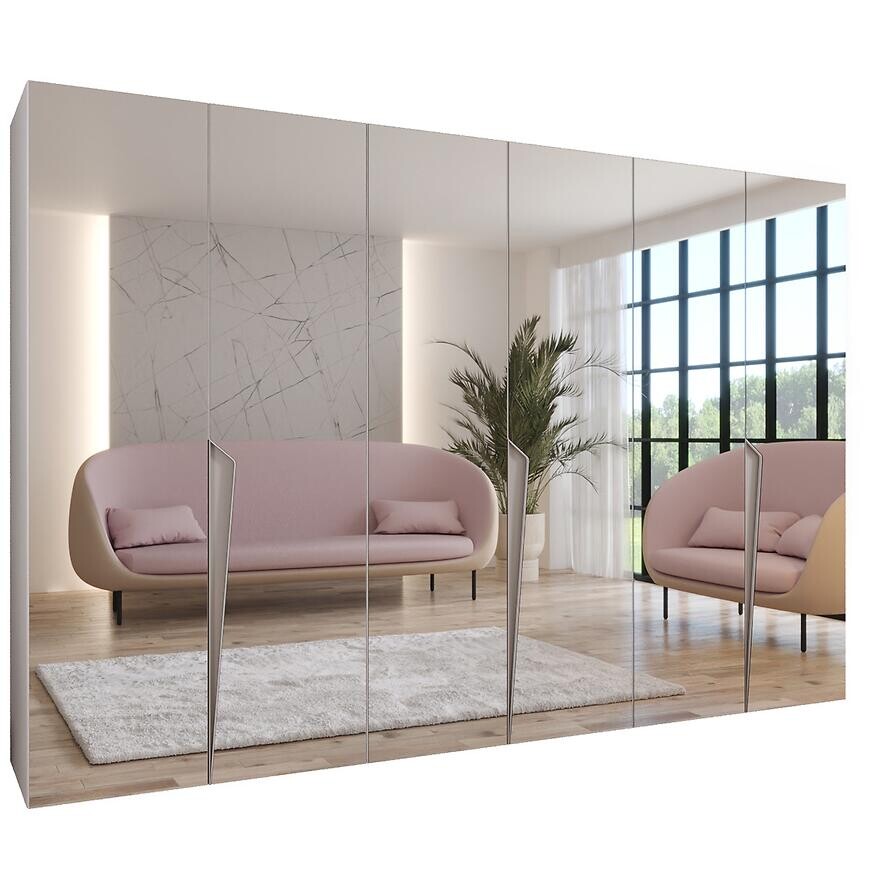 Skriňa Piano 3-300 (3x100) biela/kašmír