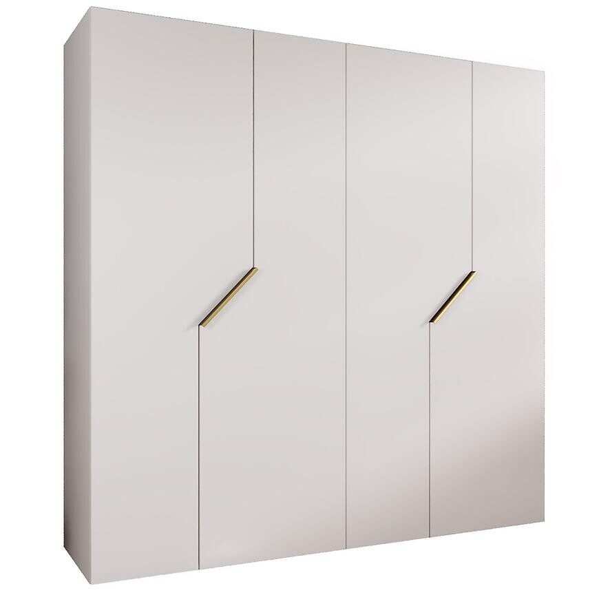 Skriňa Andrew 1-200 biela/zlatá