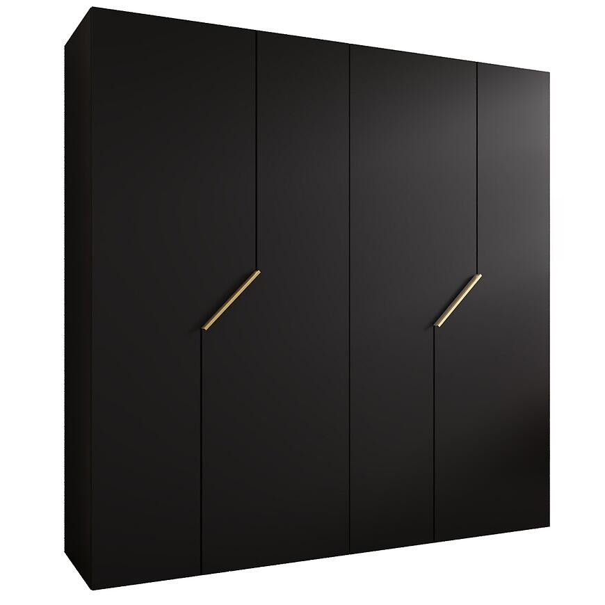 Skriňa Andrew 1-200 čierna/zlatá