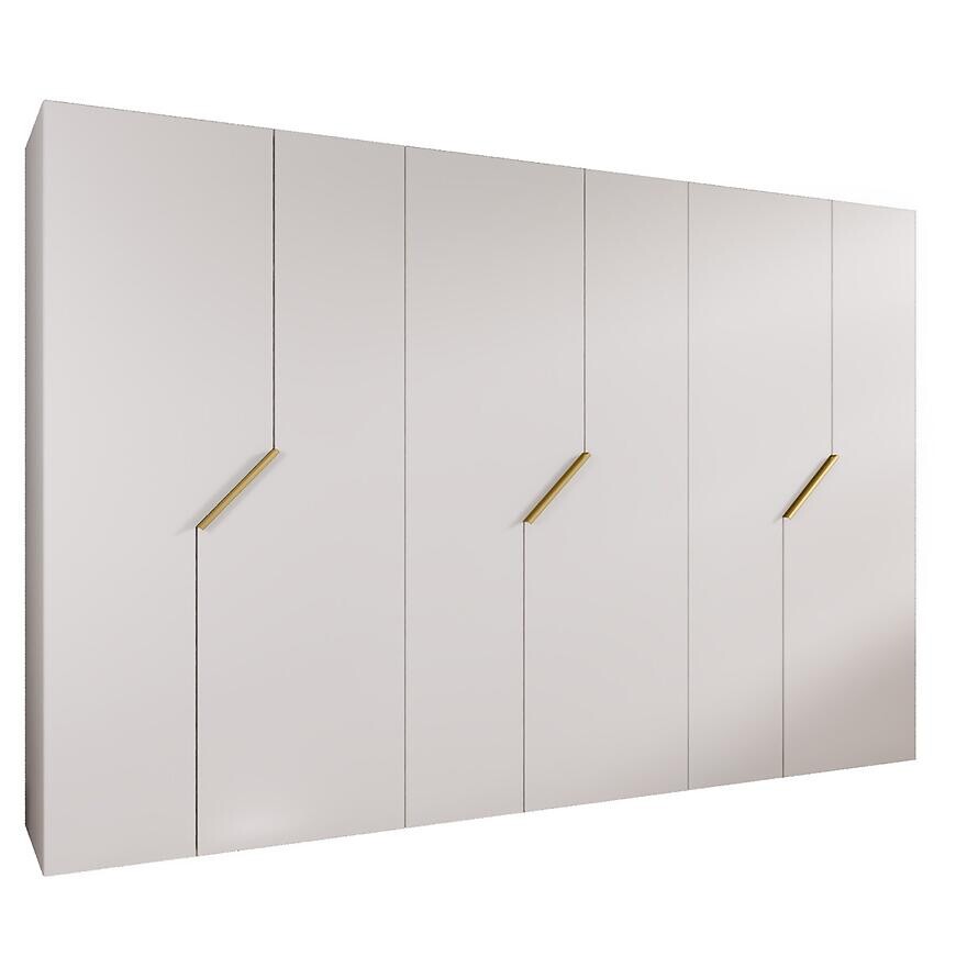 Skriňa Andrew 1-300 biela/zlatá