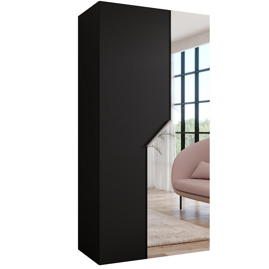 Skriňa Andrew 2-100 čierna/kašmír