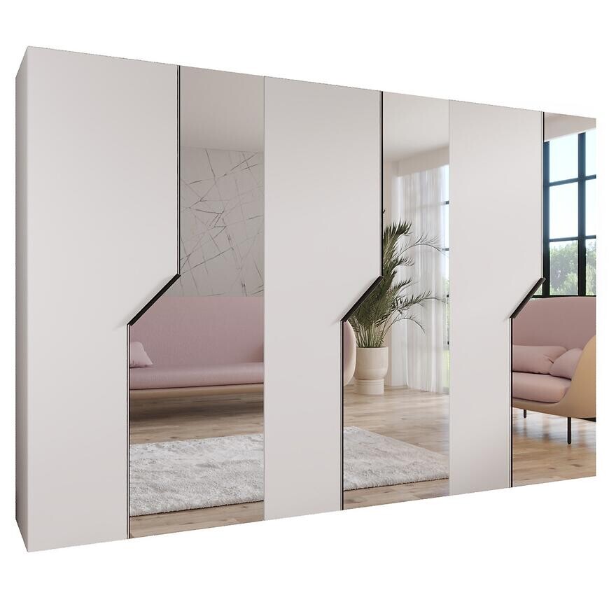 Skriňa Andrew 2-300 biela/čierna