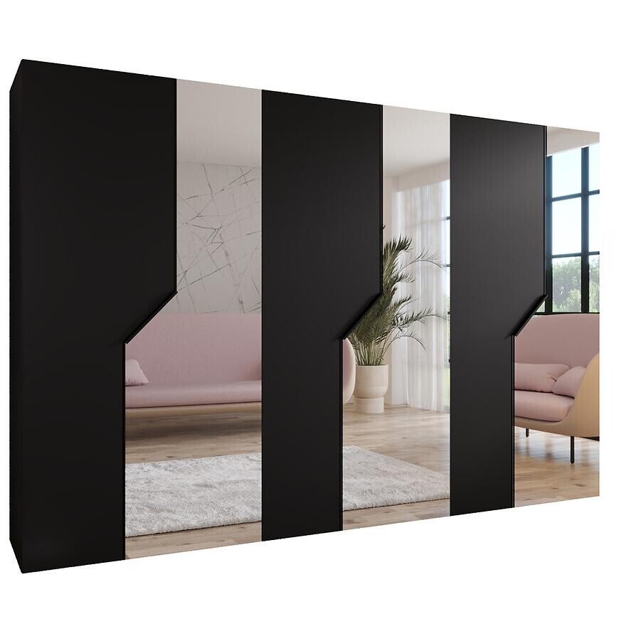 Skriňa Andrew 2-300 čierna/čierna