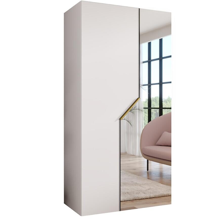 Skriňa Andrew 3-100 biela/zlatá