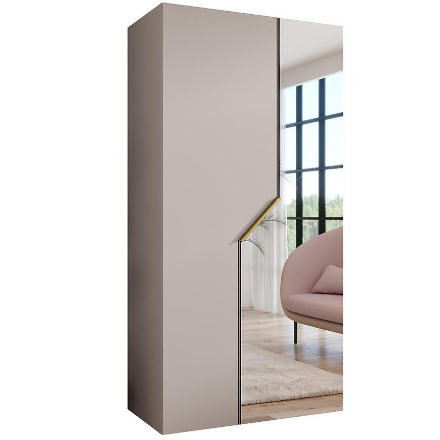 Skriňa Andrew 3-100 kašmír/zlatá