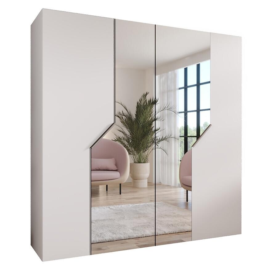 Skriňa Andrew 3-200 biela/kašmír