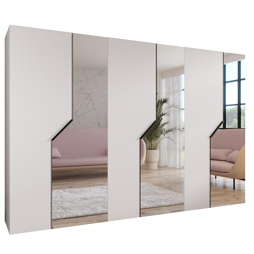 Skriňa Andrew 3-300 biela/čierna