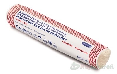 Ovínadlo hydrofilné elastické pletené nesterilné 12cmx4m 1 ks