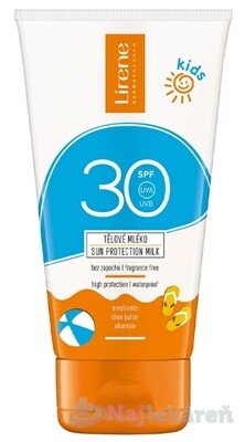 Lirene SUN Kids telové mlieko SPF 30 na opaľovanie pre deti 150 ml