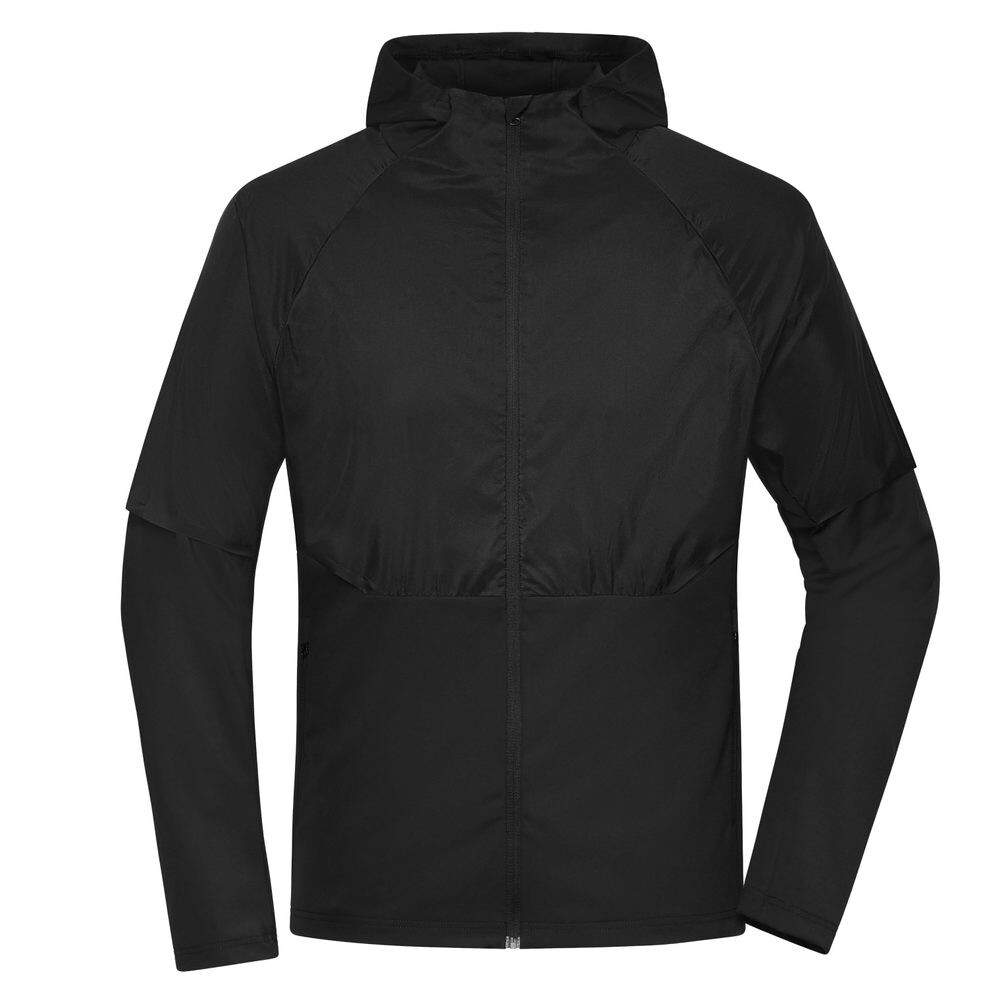 James & Nicholson (Daiber) Pánska bežecká bunda JN1390 - Čierna | 2XL