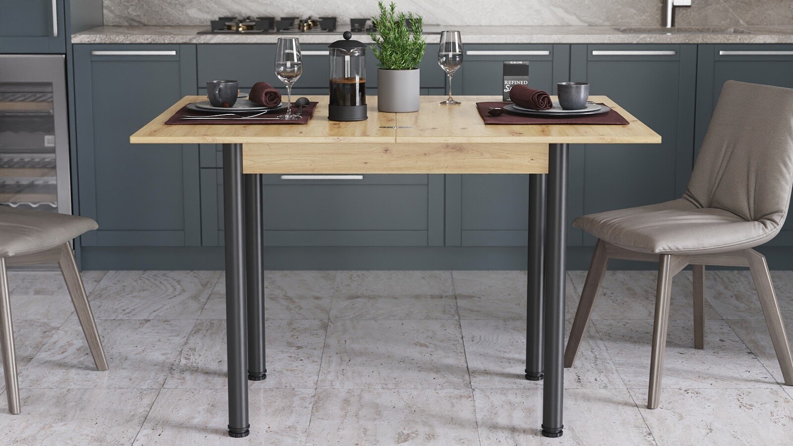 Skladací jedálenský stôl BERTA