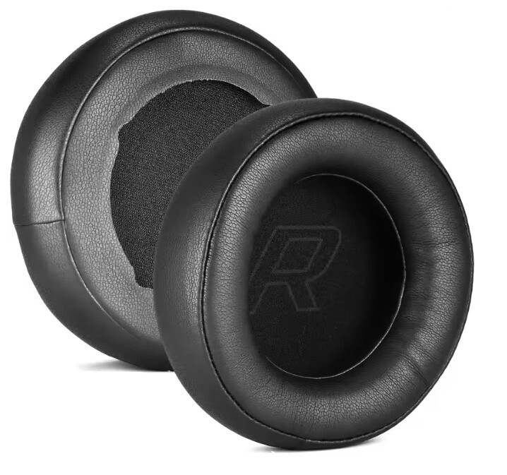 Náhradné náušníky pre slúchadlá Plantronics backbeat GO600 - čierne, kožené