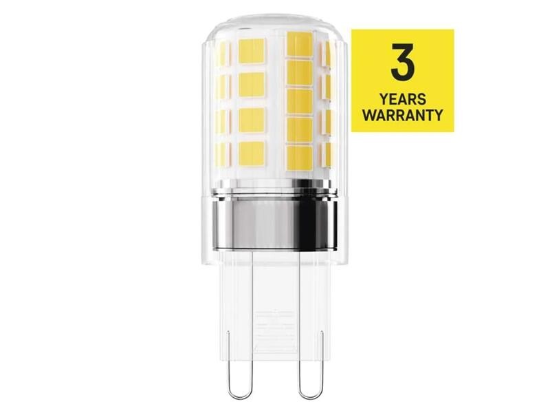 LED žiarovka JC G9 4,2W teplá biela EMOS ZQ9E22.2 2ks
