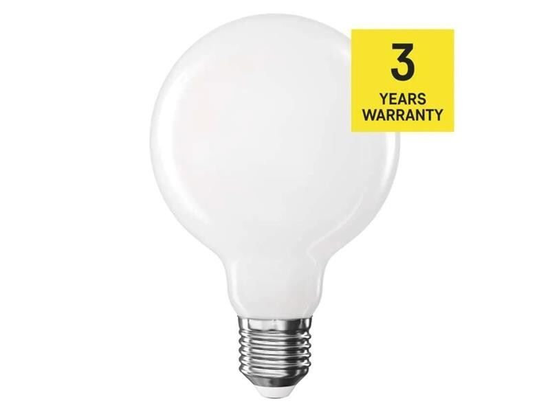 Žiarovka LED E27 7,8W G95 biela prírodná EMOS ZF2D53
