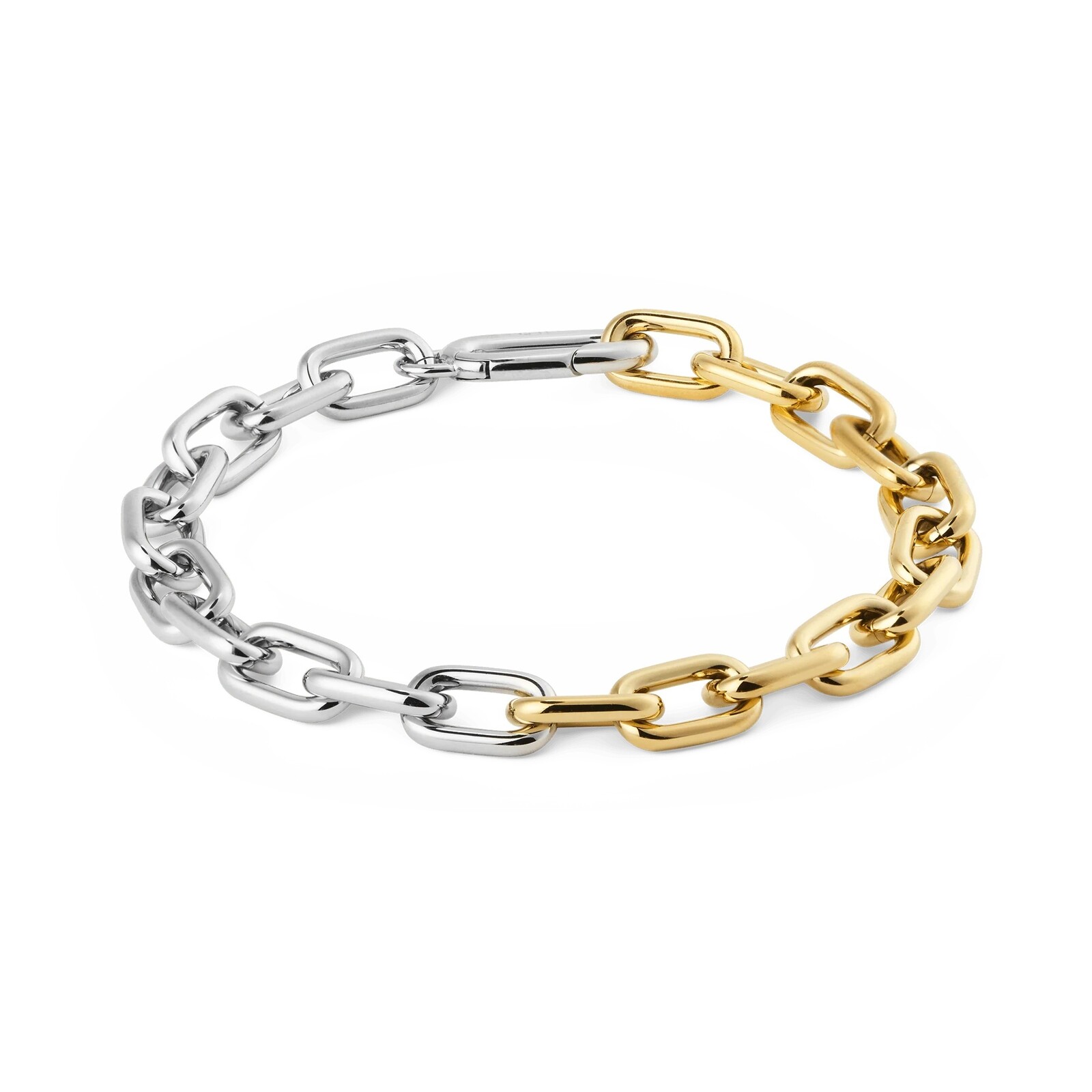 Daniel Wellington Dámsky bicolor náramok Contrast Link DW004019 16,5 cm