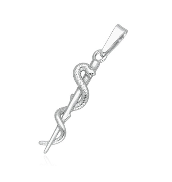 Soliter Strieborný prívesok Aeskulapova palica 441 001 02173 04