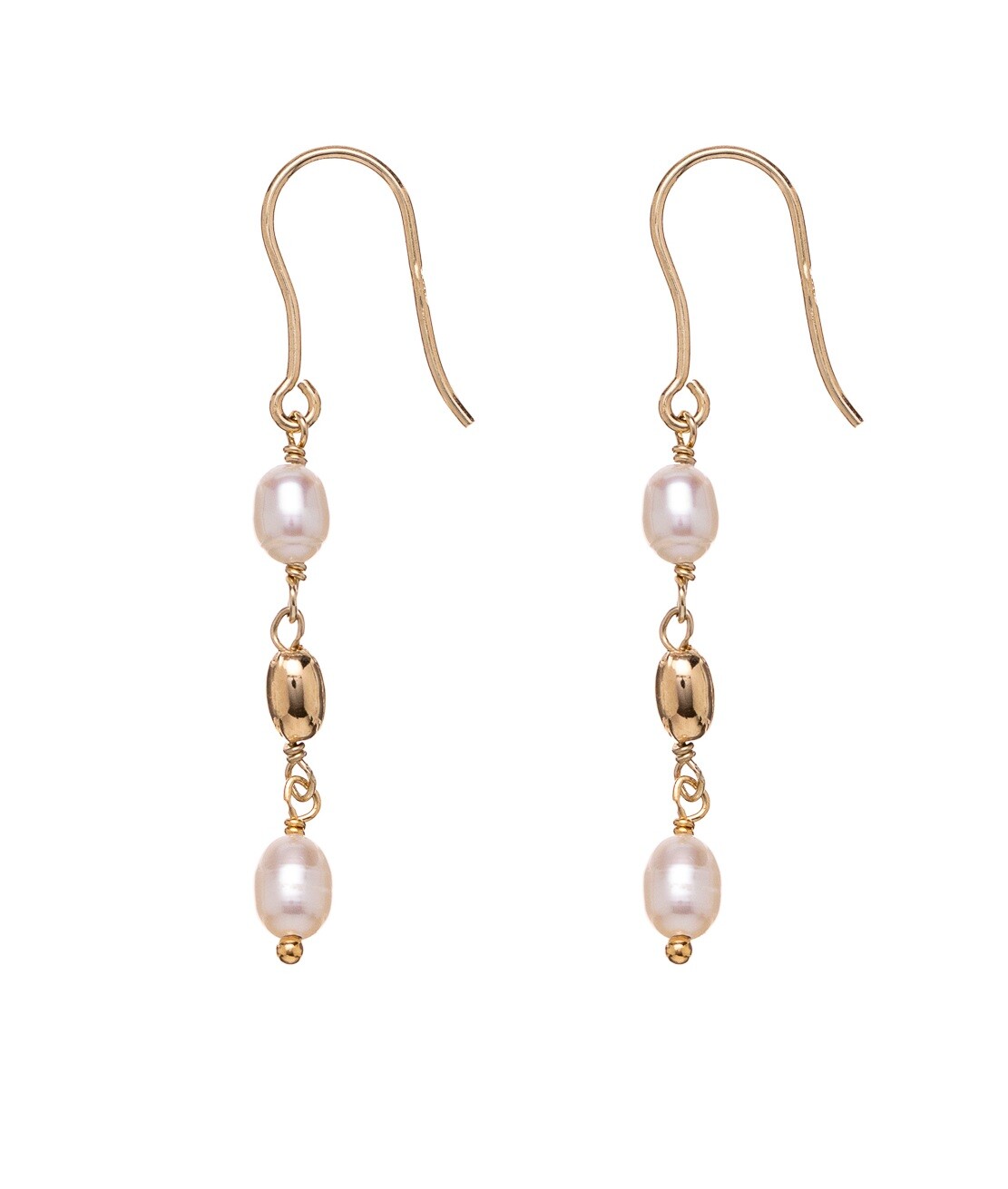 Alisia Visiace pozlátené náušnice s pravými perlami AL4138.01.000