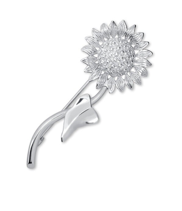 Soliter Krásna strieborná brošňa Slnečnica 451 001 00428 04