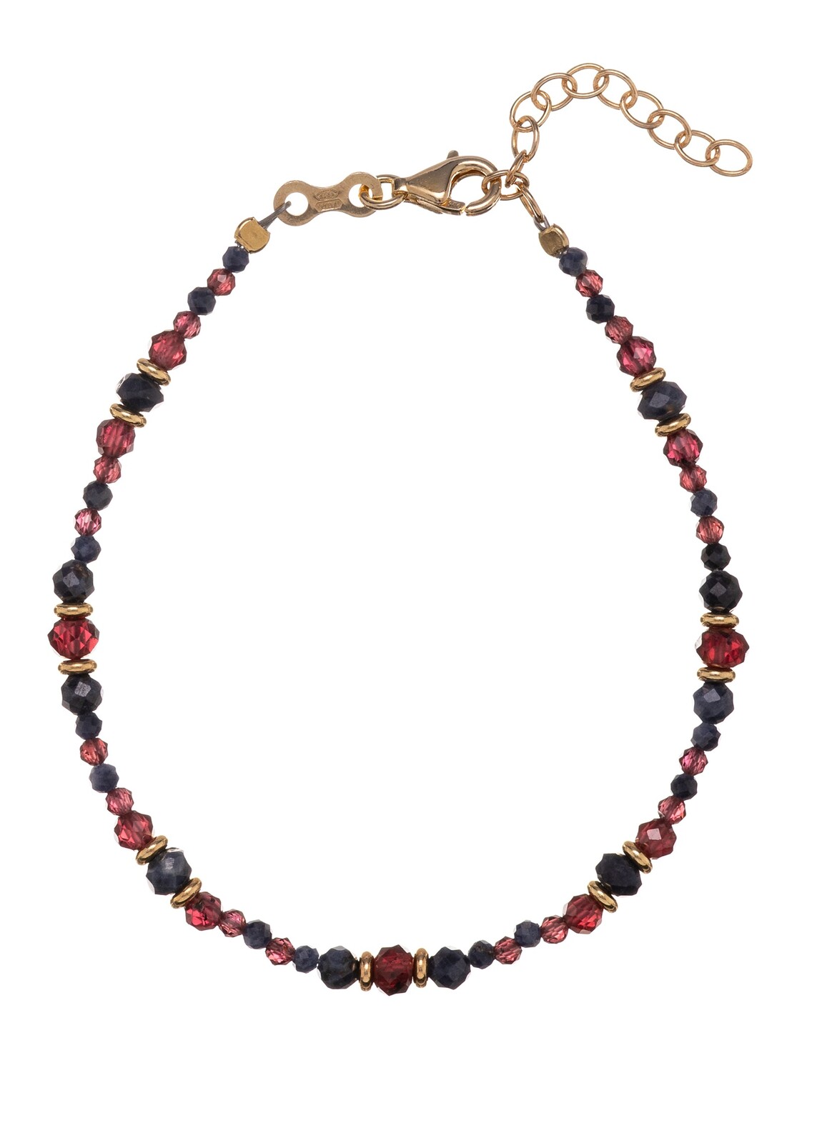 Alisia Očarujúce náramok s granátmi a zafírmi AL5229.01.000