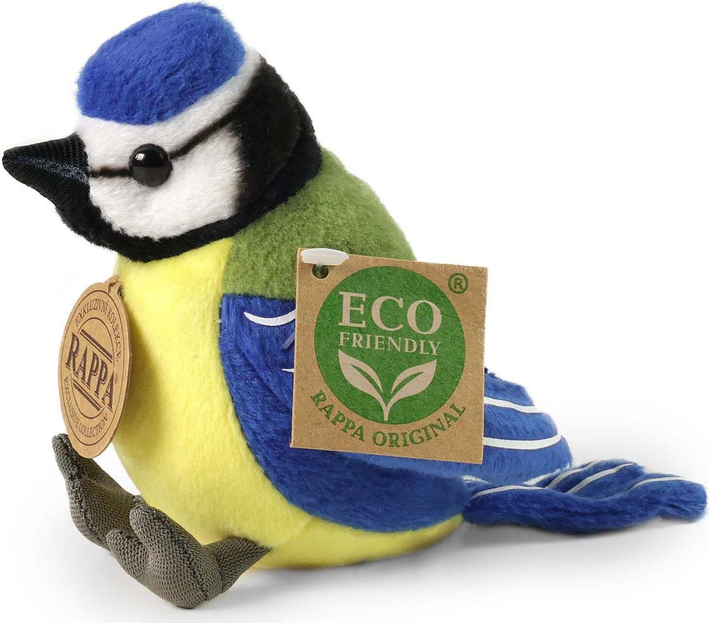 RAPPA Plyšová sýkorka 12 cm, Eco-Friendly