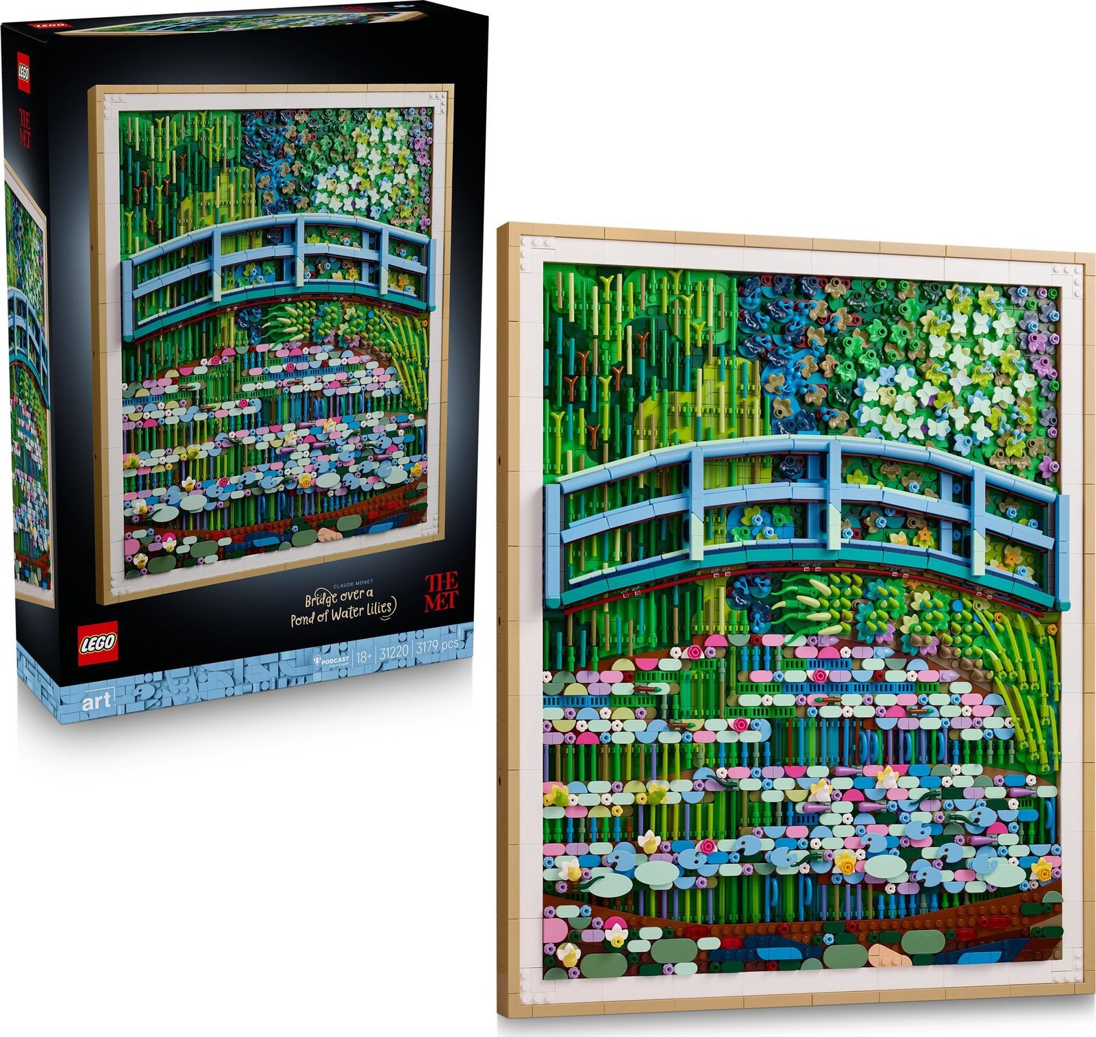 LEGO® ART 31220 Claude Monet – Most nad jazierkom s leknami