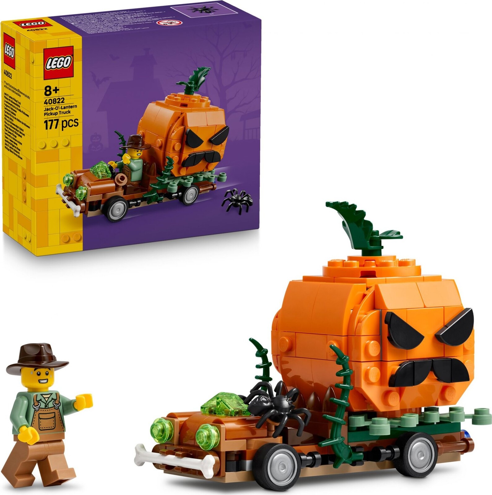 LEGO® Iconic 40822 Pick-up s halloweenskymi tekvicami