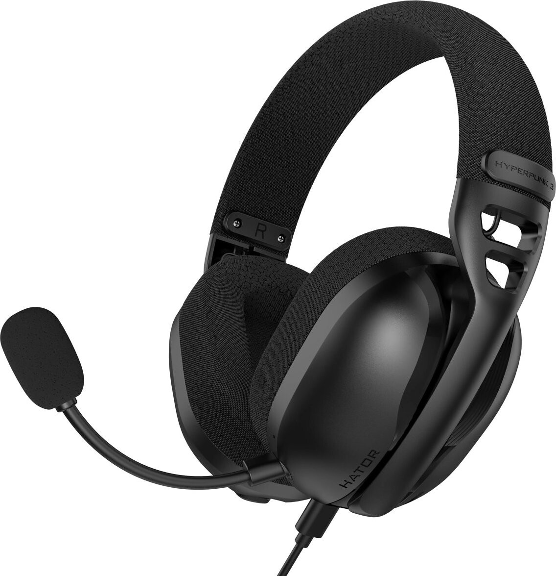 HATOR HYPERPUNK 3 USB headset, černý