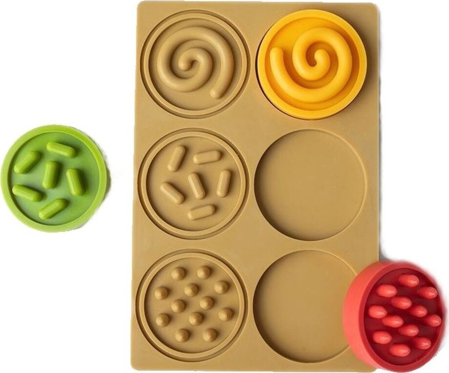 Mom's care Puzzle senzorická kolečka, pastelová