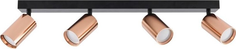 IMMAX PUNTO-4 stropní, nástěnné, bodové, linear, 4 hlavy GU10, měděné