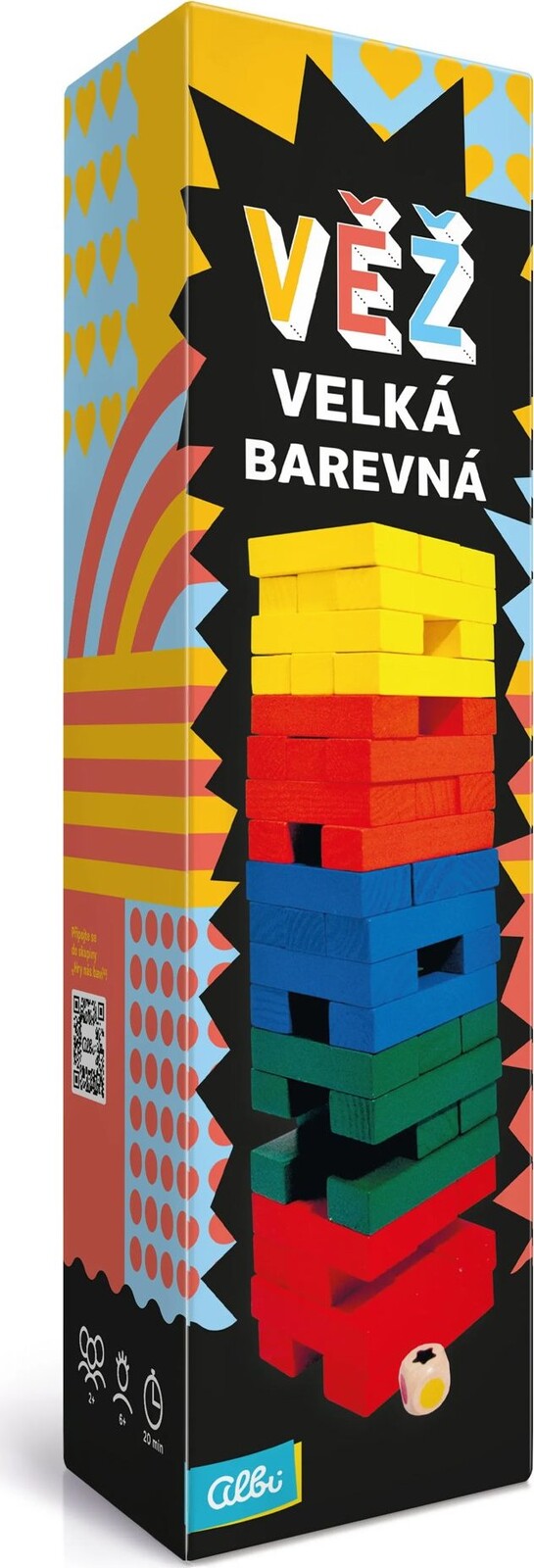 Veža veľká farebná s kockou (dizajn 2025)