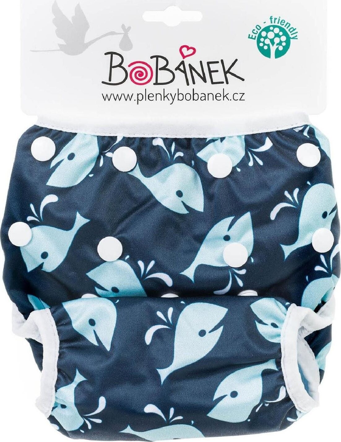 Bobánek Rastúce plavky pre bábätká Modré veľryby