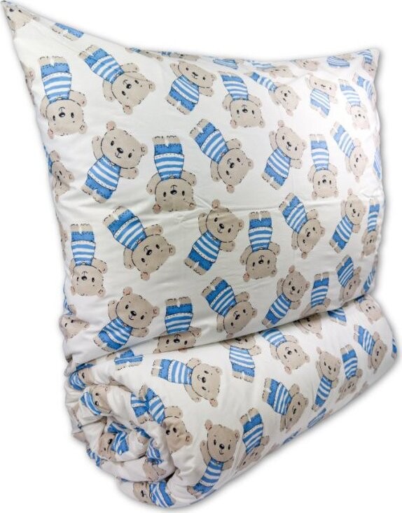 Brotex Bavlněné dětské povlečení do malé postýlky 90 × 135, 45 × 60 cm Medvídek