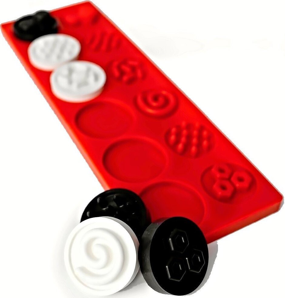 Mom's care Puzzle senzorická kolečka XL, kontrastní