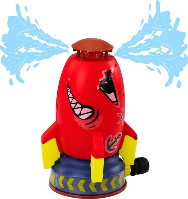 LEAN Toys 19948 Vodní raketa Žralok, červená