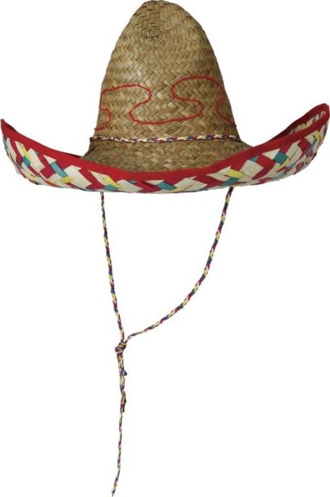 GUIRCA Slaměný klobouk sombrero barevný - Mexiko 50 cm