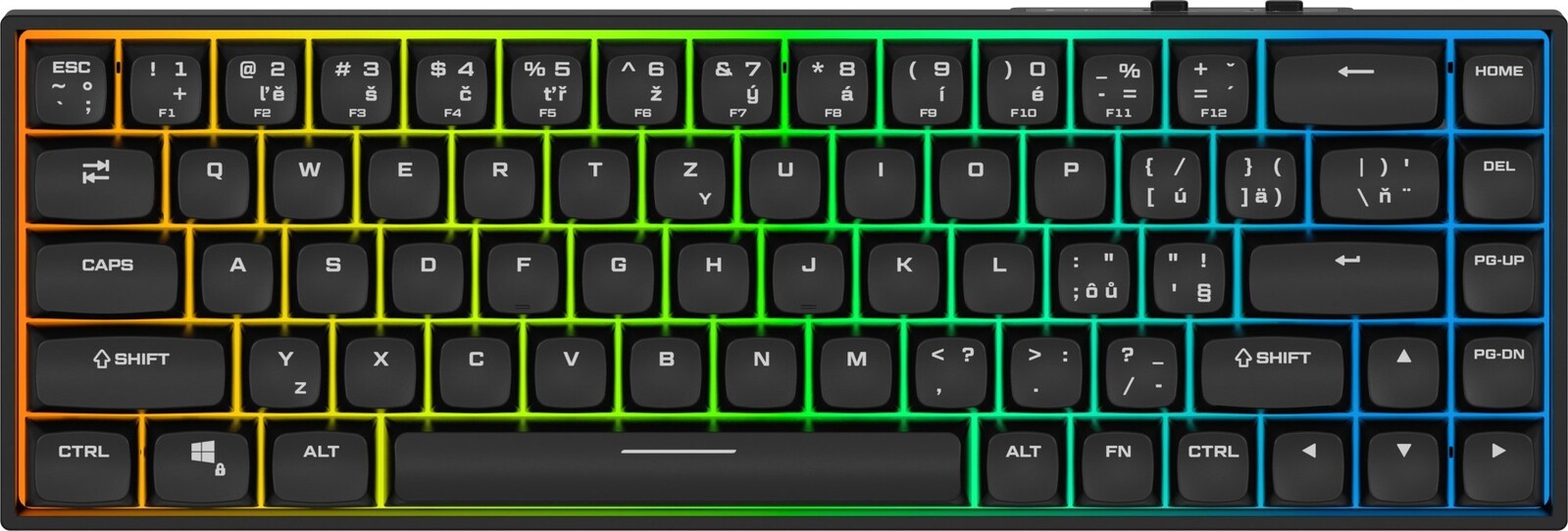 Rapture CHARLIE V2 ULTIMATE, Gateron Silent Red, čierna – CZ/SK