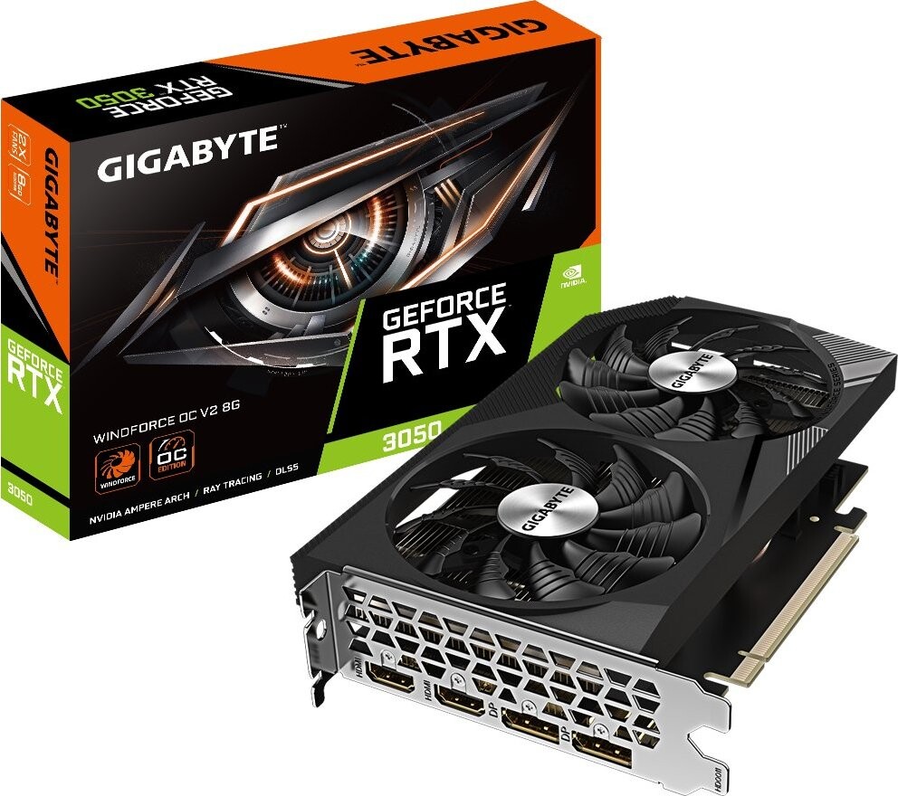 GIGABYTE GeForce RTX 3050 WINDFORCE OC V2 8G