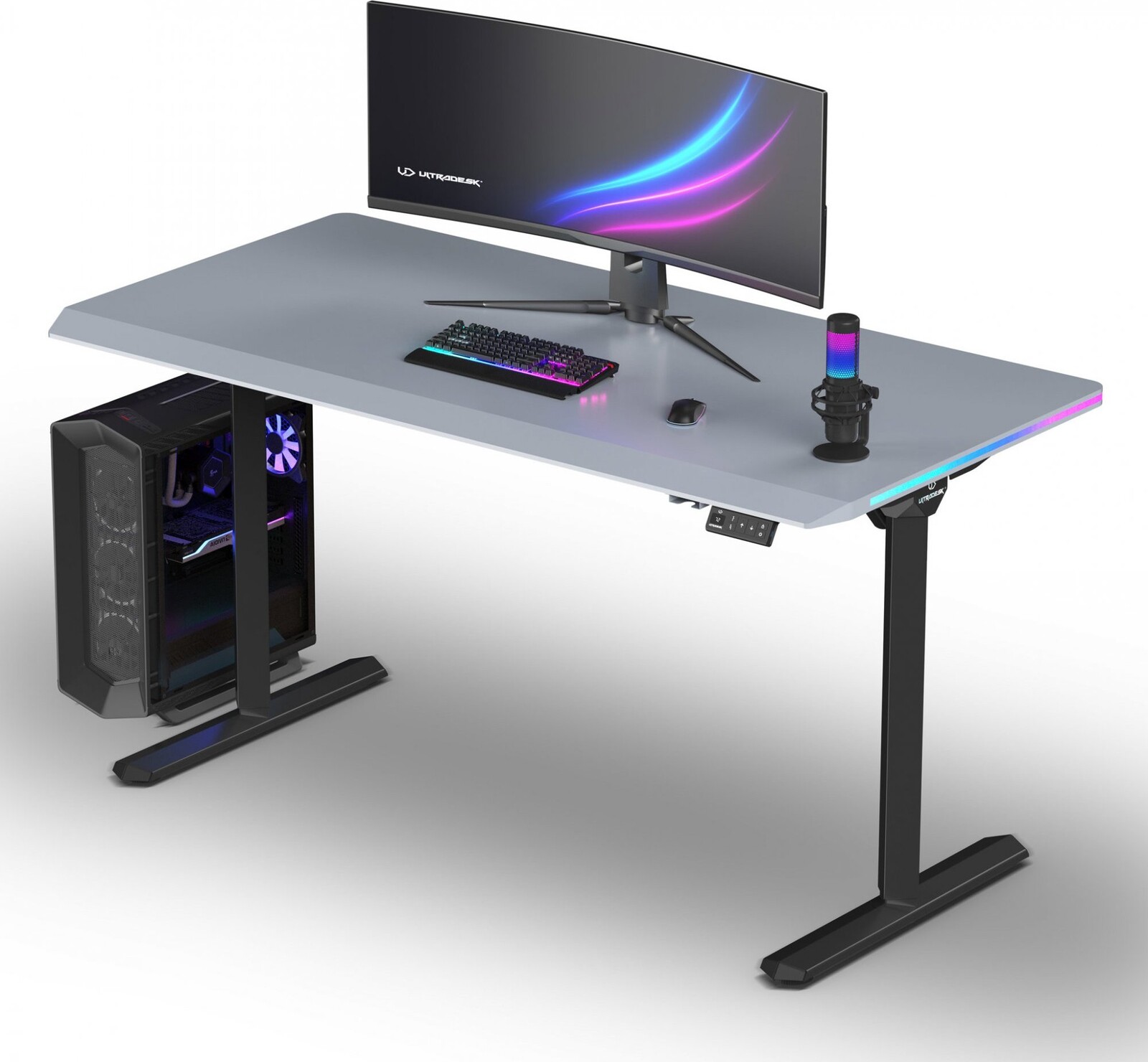 ULTRADESK Quest černá-šedá