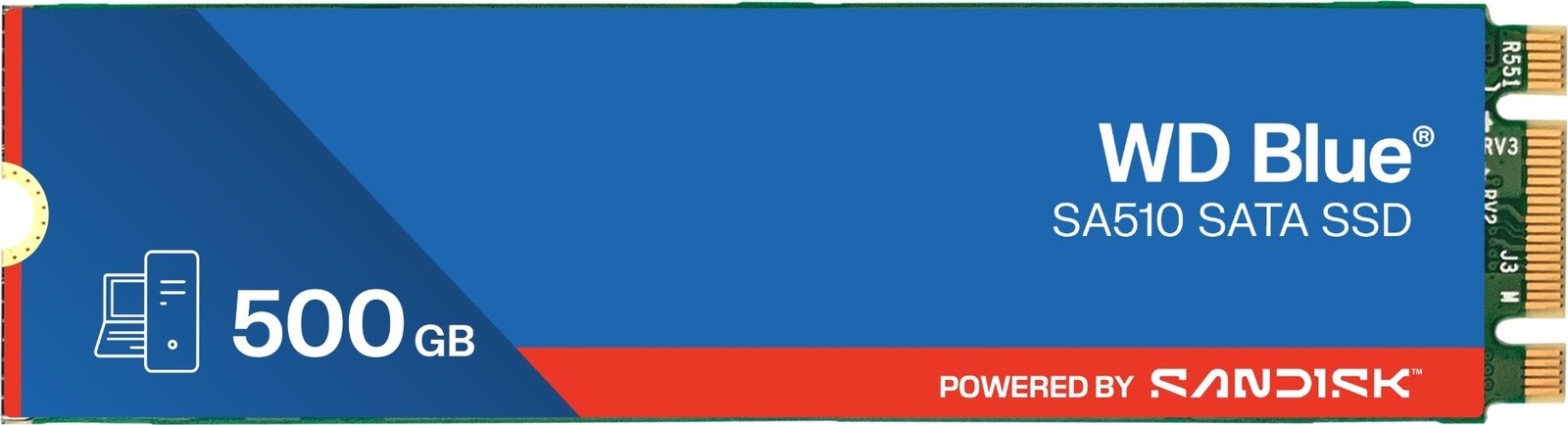 WD Blue SA510 SATA SSD M.2 2280 POWERED BY SANDISK 500 GB