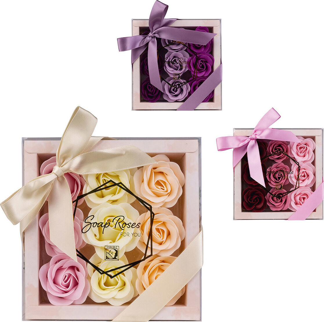 SALSA Mýdlový květ růže 9 × 4 g