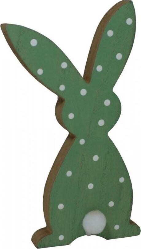 GOBA Veľkonočná dekorácia – Zajačik zelený, 20 cm