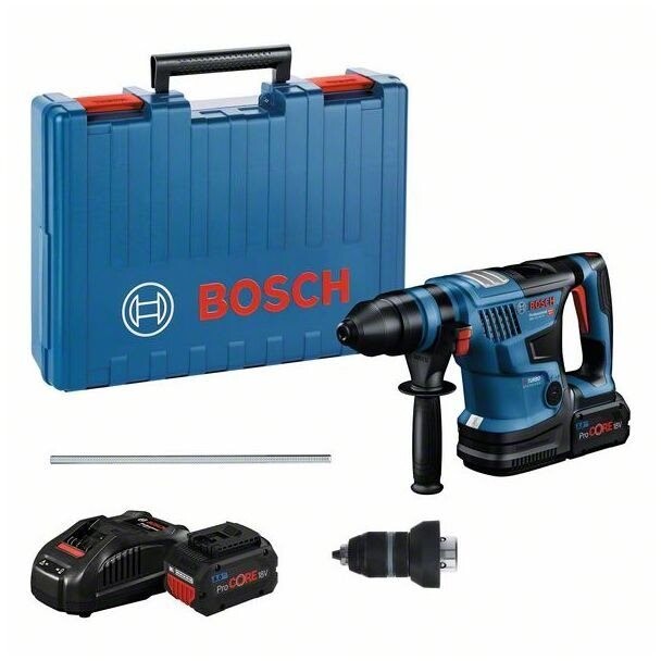 BOSCH Professional Vŕtacie kladivo AKU GBH 18V-34 C, 2× 8.0 Ah, rýchlonabíjačka, kufor 0.611.914.002