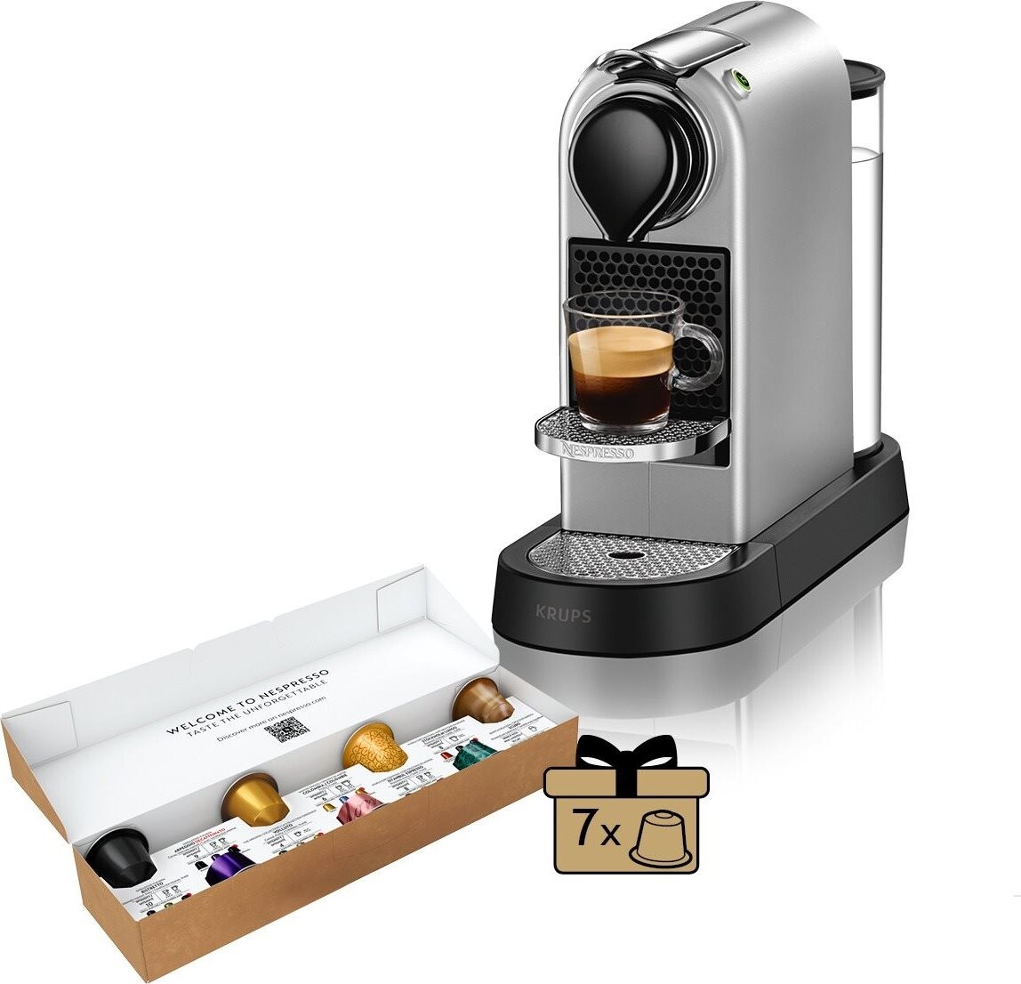 NESPRESSO KRUPS CitiZ Silver XN741B10